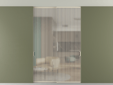 Перегородка Формато внутри проёма скрытое крепление в потолок 2 створки