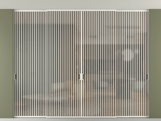 Перегородка Формато внутри проёма скрытое крепление в потолок 4 створки