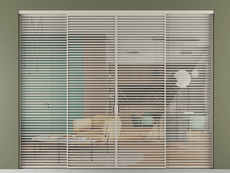 Перегородка Формато внутри проёма 4 створки