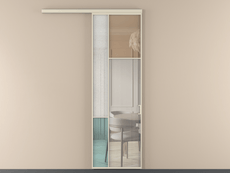 Перегородка Mosaic вдоль стены одностворчатая