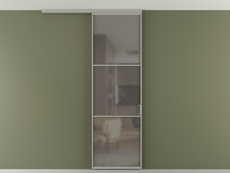 Перегородка Formato вдоль стены на потолок 1 створка