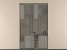 Перегородка Мозаик внутри проёма 2 створки