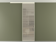 Перегородка Формато вдоль стены на потолок 1 створка