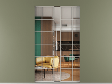 Перегородка Formato скрытый пенал 2 створки