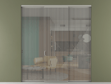 Перегородка Формато внутри проёма 3 створки