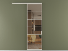 Перегородка Formato вдоль стены 1 створка