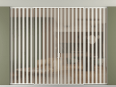 Перегородка Формато внутри проёма скрытое крепление в потолок 4 створки