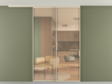 Перегородка Formato вдоль стены на потолок телескопик синхро 2