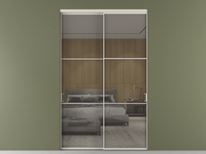 Перегородка Formato внутри проёма 2 створки