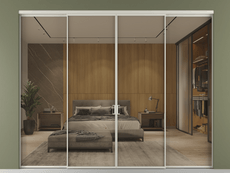 Перегородка Formato внутри проёма 4 створки