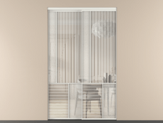 Перегородка Мозаик внутри проёма 2 створки