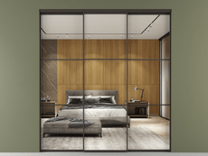 Перегородка Формато внутри проёма 3 створки