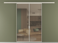 Перегородка Формато вдоль стены 2 створки