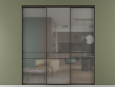 Перегородка Формато внутри проёма 3 створки