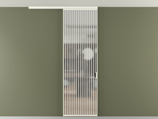 Перегородка Формато вдоль стены на потолок 1 створка