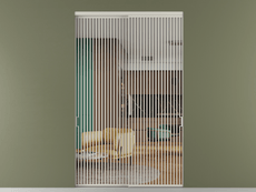 Перегородка Формато внутри проёма 2 створки