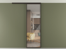 Перегородка Формато вдоль стены на потолок 1 створка