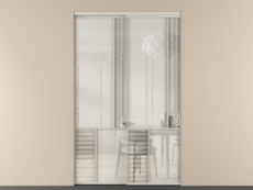 Перегородка Мозаик внутри проёма 2 створки