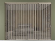 Перегородка Формато внутри проёма 4 створки с синхронным механизмом