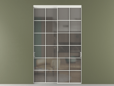 Перегородка Формато внутри проёма 2 створки