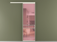 Перегородка Формато вдоль стены 1 створка