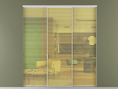 Перегородка Formato внутри проёма 3 створки