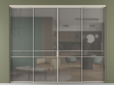 Перегородка Формато внутри проёма 4 створки