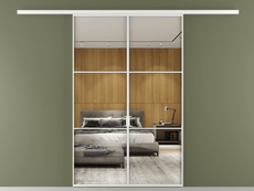 Перегородка Formato вдоль стены 2 створки