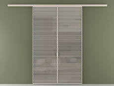 Перегородка Формато вдоль стены 2 створки