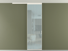 Перегородка Formato вдоль стены на потолок 1 створка