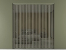 Перегородка Формато внутри проёма 3 створки