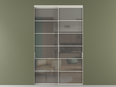 Перегородка Формато внутри проёма 2 створки