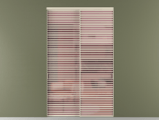 Перегородка Formato внутри проёма двустворчатая