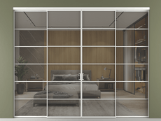 Перегородка Формато внутри проёма 4 створки