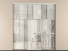 Перегородка Мозаик внутри проёма 3 створки