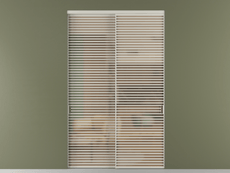 Перегородка Формато внутри проёма 2 створки