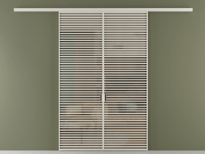 Перегородка Формато вдоль стены 2 створки