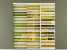 Перегородка Формато внутри проёма 3 створки с синхронным механизмом