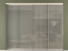 Перегородка Формато внутри проёма 4 створки с синхронным механизмом