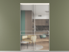 Перегородка Формато внутри проёма 2 створки