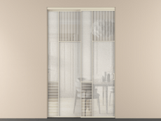 Перегородка Мозаик внутри проёма 2 створки