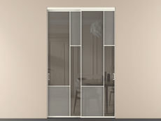 Перегородка Мозаик внутри проёма 2 створки