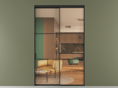 Перегородка Формато внутри проёма 2 створки