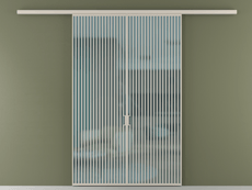 Перегородка Формато вдоль стены 2 створки