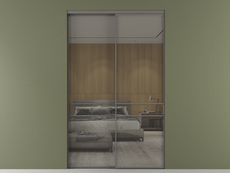 Перегородка Формато внутри проёма 2 створки