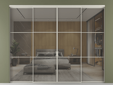 Перегородка Formato внутри проёма 4 створки