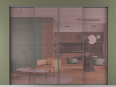 Перегородка Формато внутри проёма 4 створки