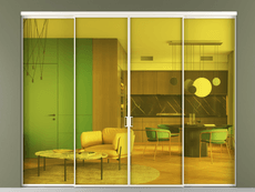 Перегородка Formato внутри проёма 4 створки