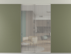 Перегородка Формато внутри проёма скрытое крепление в потолок 2 створки