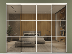 Перегородка Formato внутри проёма 4 створки